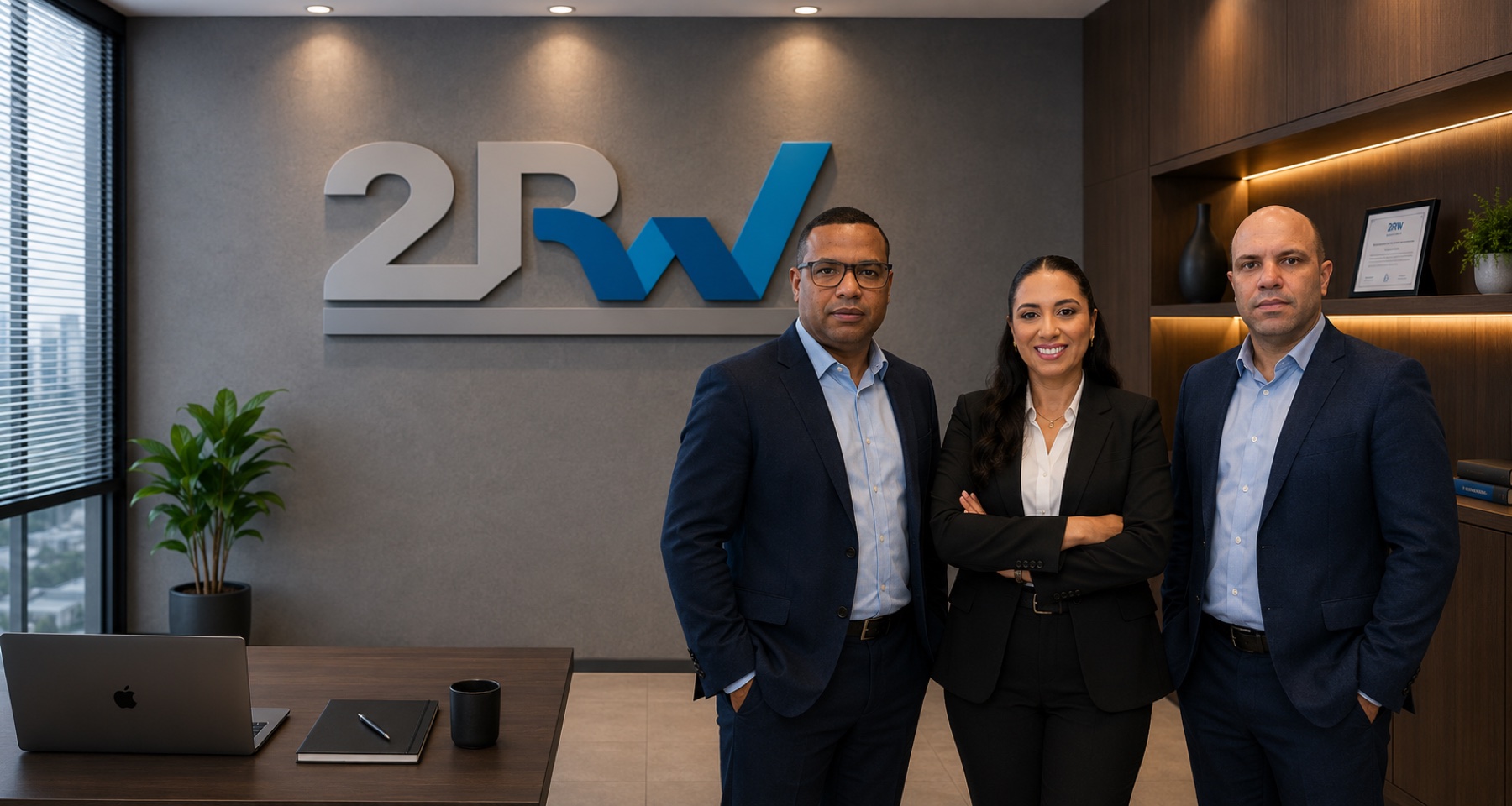Sócios da 2RW Contabilidade no escritório